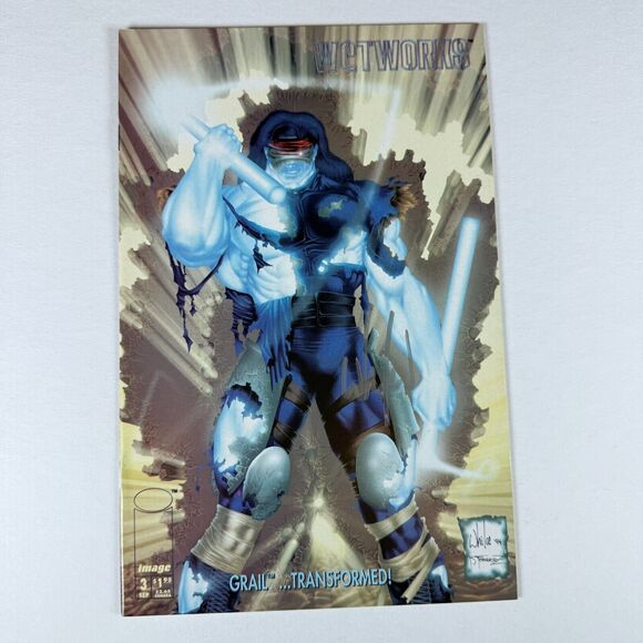Wetworks #3 (Image Comics Malibu Comics September 1994) signed by WHILCE PORTAC - Picture 1 of 12
